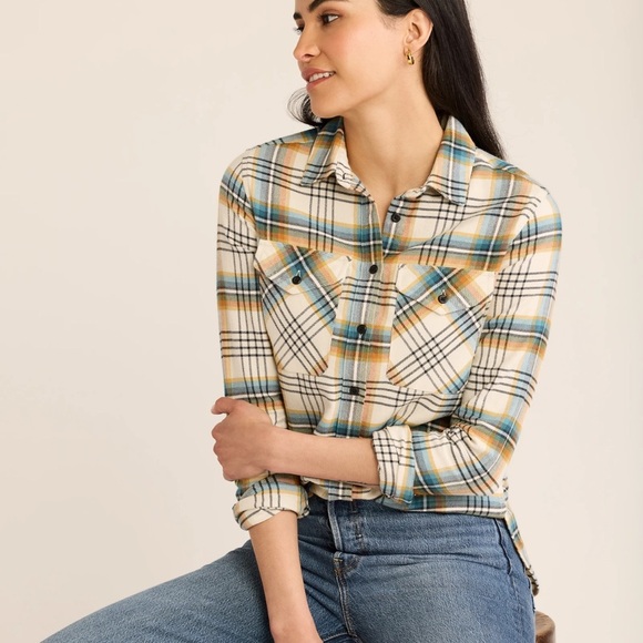 Pendleton WOMEN'S PLAID MADISON DOUBLEBRUSHED FLANNEL SHIRT - Picture 1 of 13